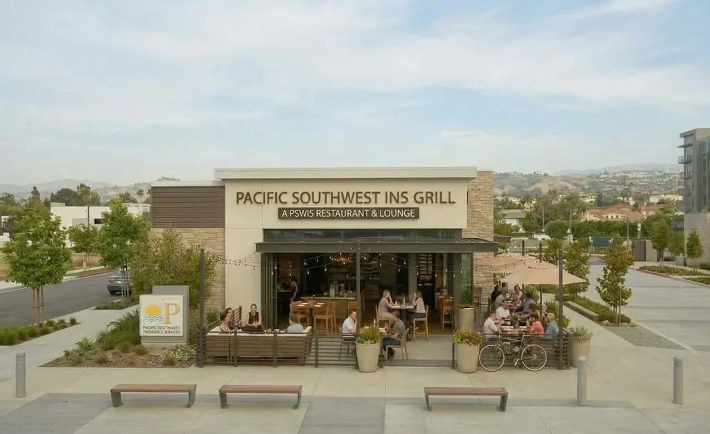 Restaurant with an outdoor patio full of diners